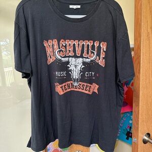 Maurices Nashville Graphic Black Tee